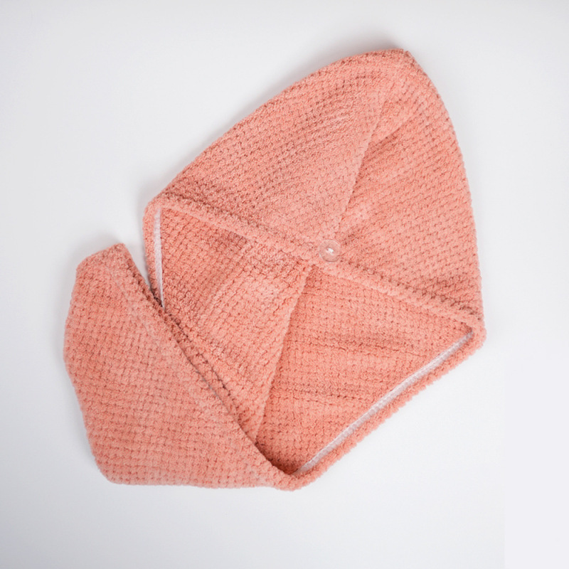 Coral fleece water-absorbent hair-drying towel