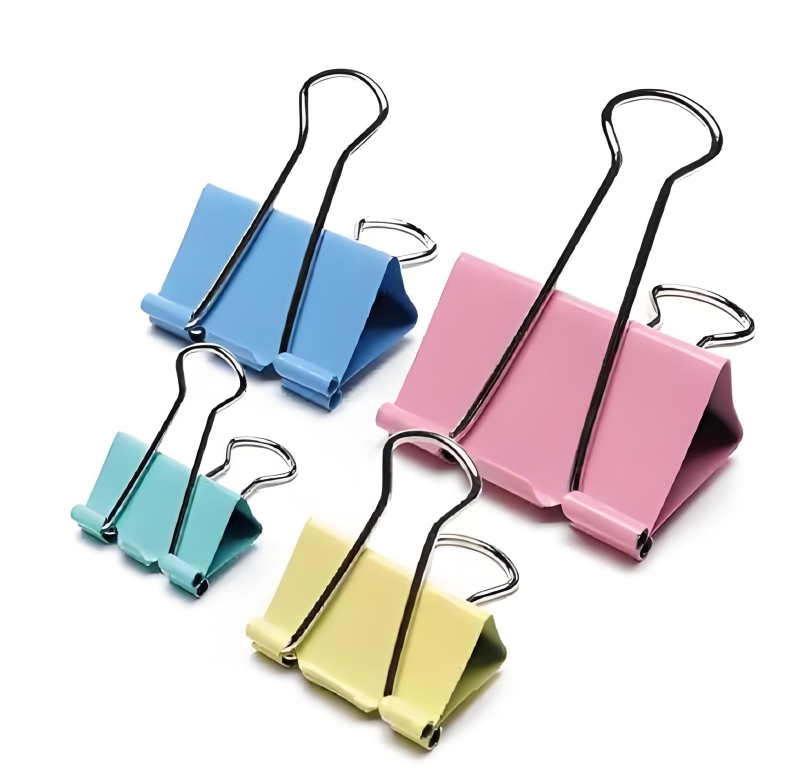 Cartridge color long tail clip metal clip file thickened dovetail clip bill clip office long tail clip wholesale
