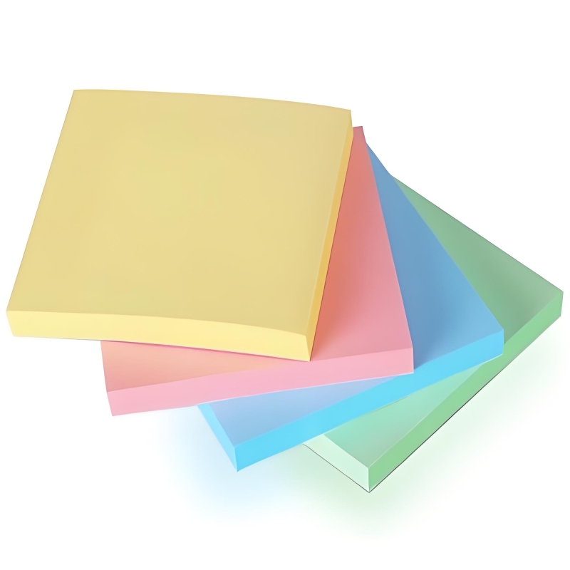 Curved Surface Super Sticky Sticky Notes 4 Colors 400 Sheets for Students Easy to Tear and Reusable Sticky Notes N Times