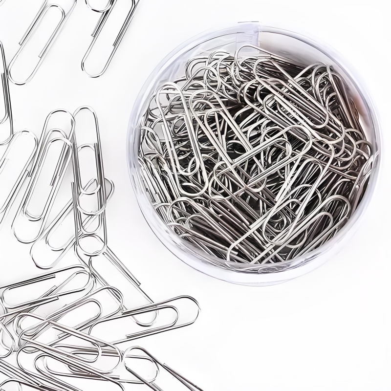 Cross-border bulk color paper clip student office supplies 28mm plastic paper clip set combination stationery wholesale