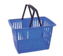 Plastic shopping basket