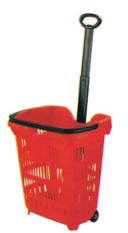 Plastic shopping basket