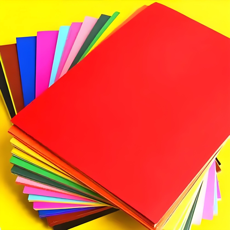 Colored cardboard paper