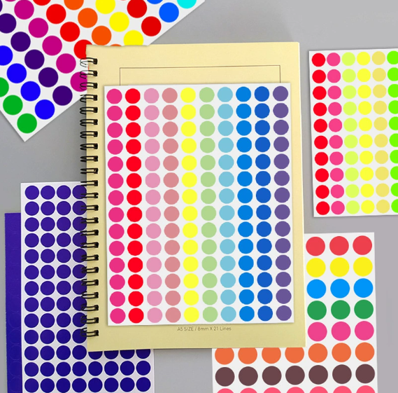 240 PCS Marking Adhesive Stickers (Round)