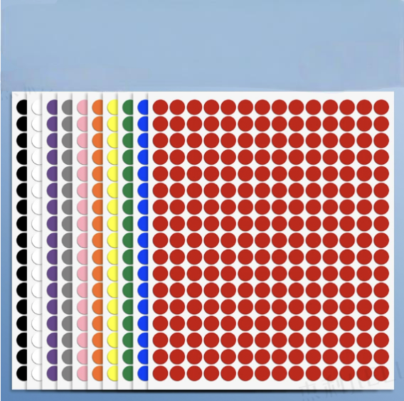 240 PCS Marking Adhesive Stickers (Round)