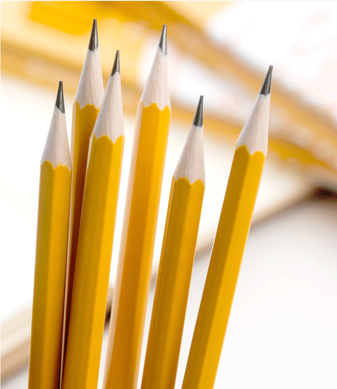 Original Paper Crayons with Integrated Rubber
