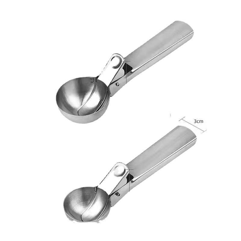 Ice cream scoop, scoop, fruit scoop, watermelon scoop, stainless steel household ice cream scoop, commercial bouncing ice cream scoop