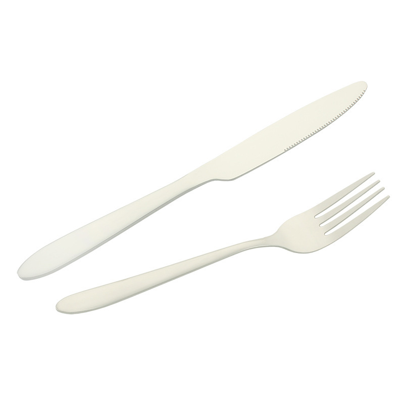 Stainless steel tableware knife and fork set, steak knife and fork, Western food knife and fork restaurant