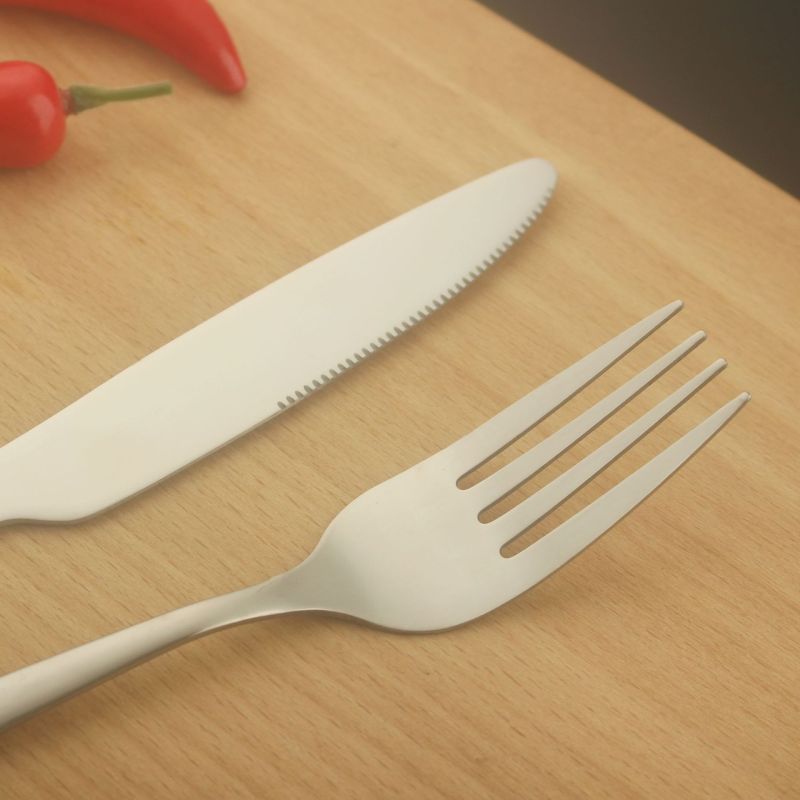 Stainless steel tableware knife and fork set, steak knife and fork, Western food knife and fork restaurant