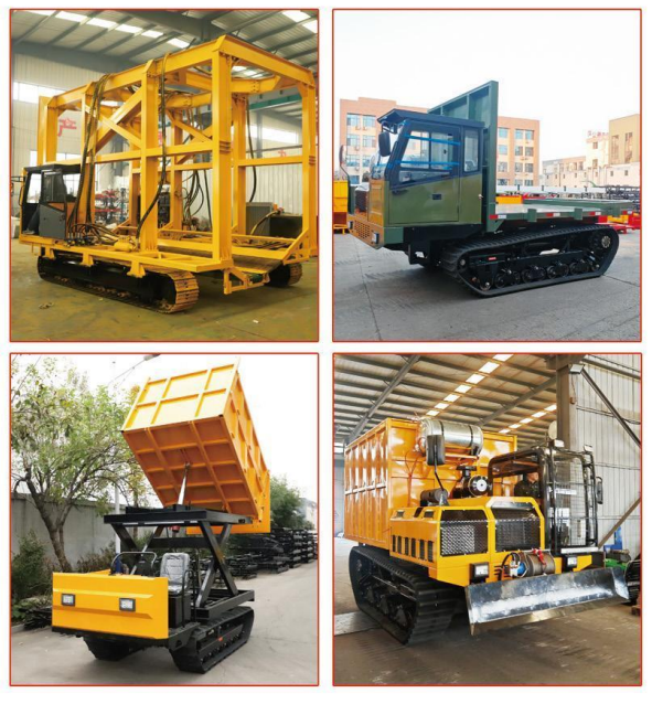 Track transport vehicle Track transport vehicle Track type four unlike vehicle Four wheel drive mountain climbing king dump truck