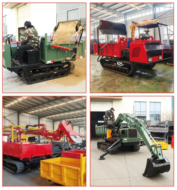 Track transport vehicle Track transport vehicle Track type four unlike vehicle Four wheel drive mountain climbing king dump truck