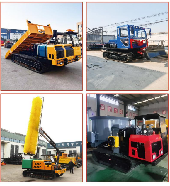 Track transport vehicle Track transport vehicle Track type four unlike vehicle Four wheel drive mountain climbing king dump truck