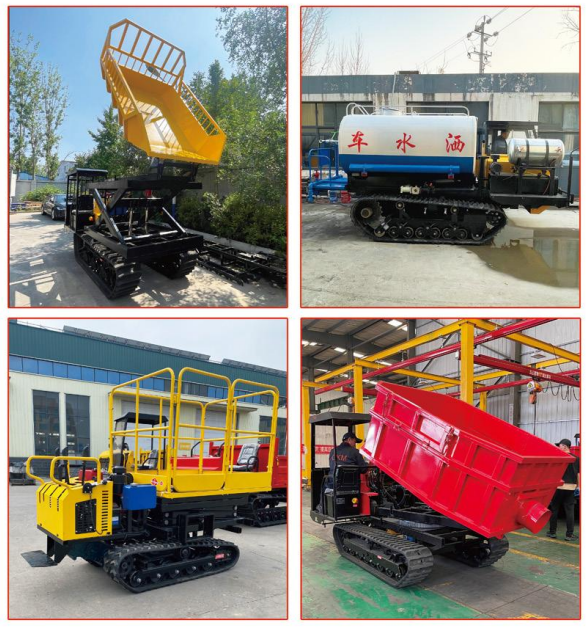 Track transport vehicle Track transport vehicle Track type four unlike vehicle Four wheel drive mountain climbing king dump truck