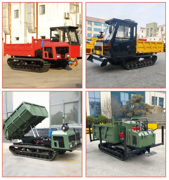Track transport vehicle Track transport vehicle Track type four unlike vehicle Four wheel drive mountain climbing king dump truck