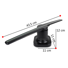 New 3D holographic projection fan light led effect image display software light/ 3D Hologram fan light