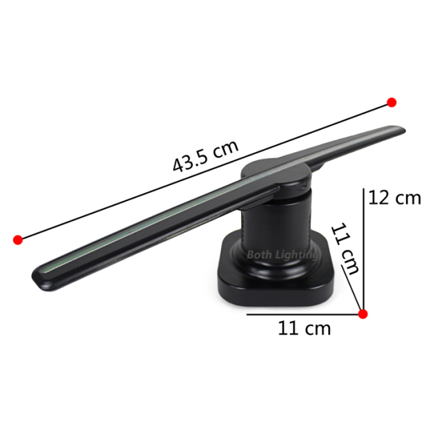 New 3D holographic projection fan light led effect image display software light/ 3D Hologram fan light