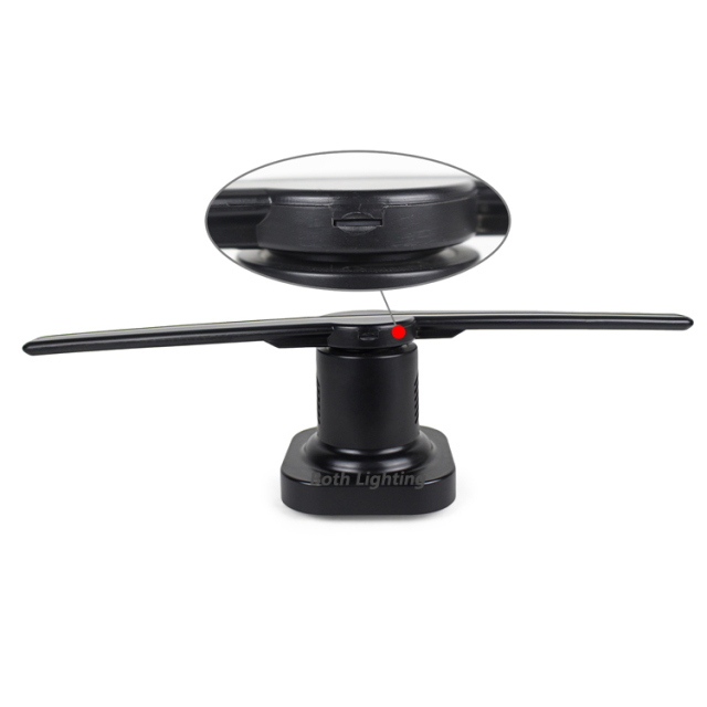 New 3D holographic projection fan light led effect image display software light/ 3D Hologram fan light