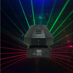 9 Lens RGB Rotating Laser Move Beam Light