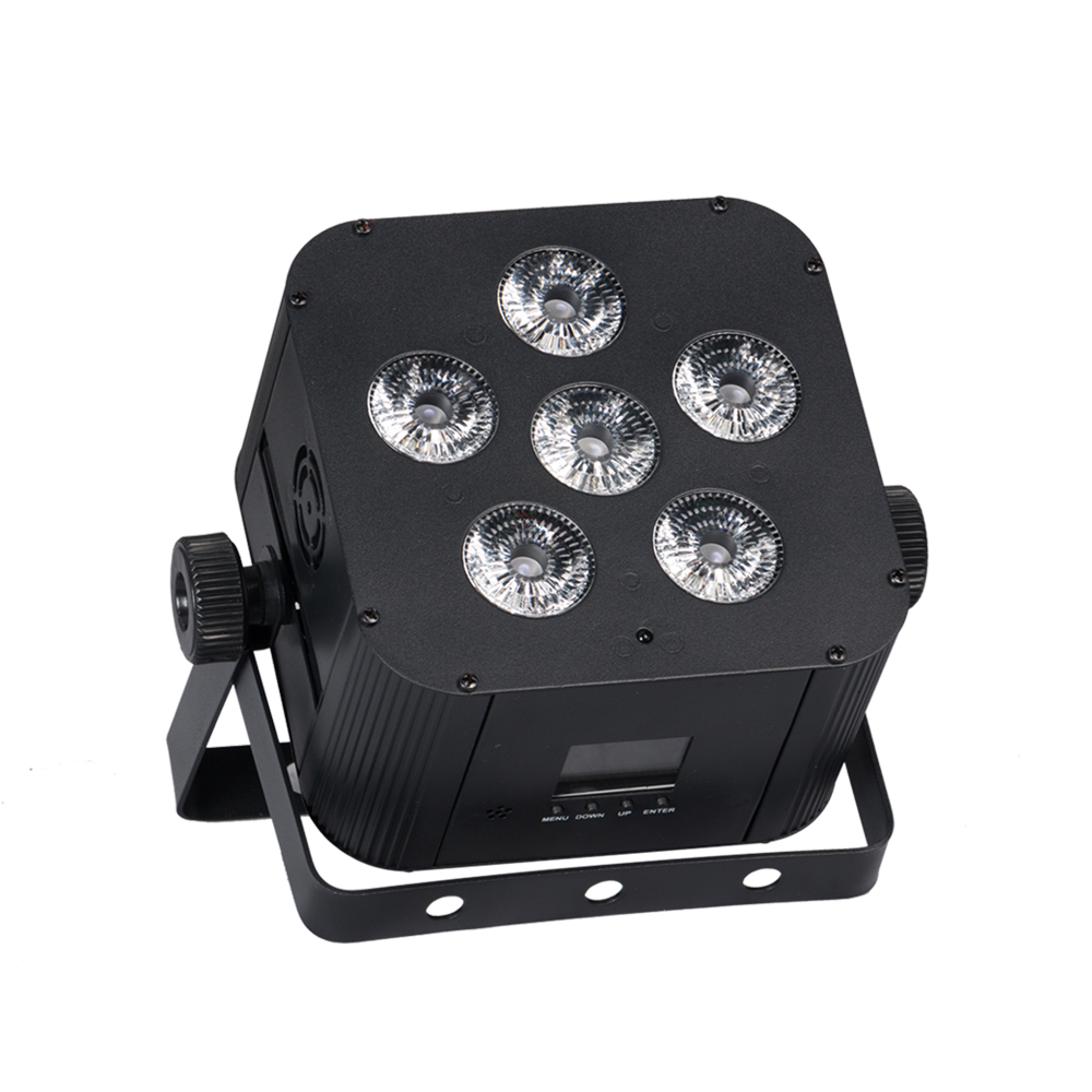 wireless led uplighting 6X18W RGBWA UV 6 IN 1 Battery Power