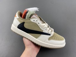 Travis Scott x Air Jordan 1 Retro Low OG SP 'Reverse Olive / Medium Olive'