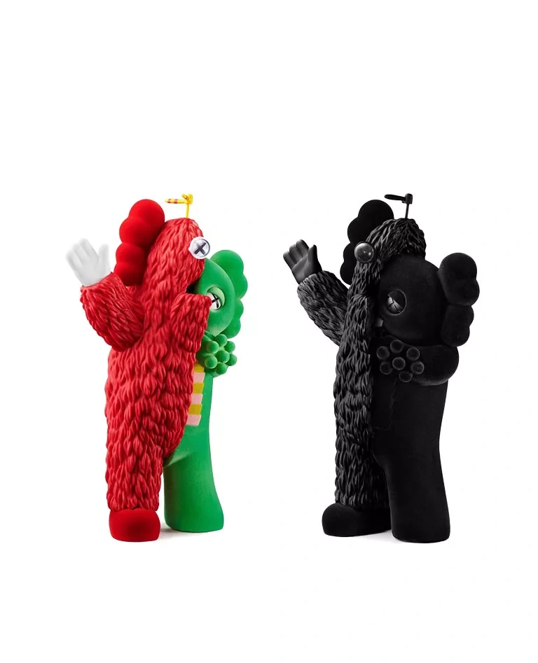 KAWS x HIRAKE PONKIKKI  KACHAMUKKU black figure