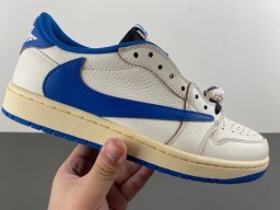 The Fragment Design x Travis Scott x Air Jordan 1 Low OG SP 'Sail Military Blue'