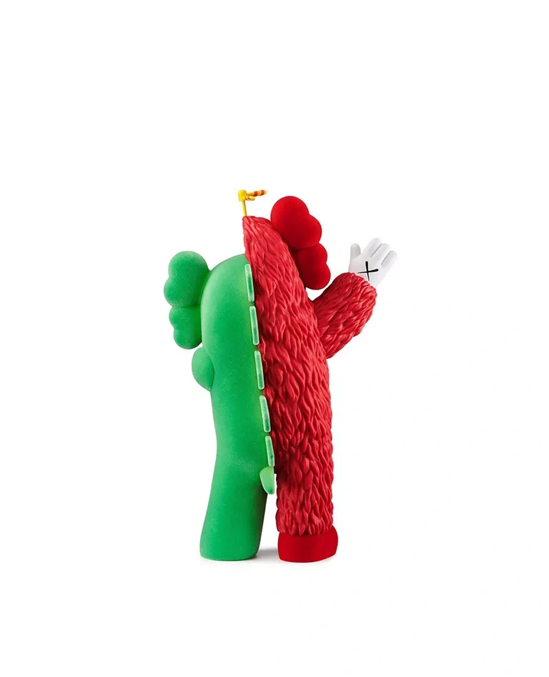 KAWS x HIRAKE PONKIKKI  KACHAMUKKU green red figure