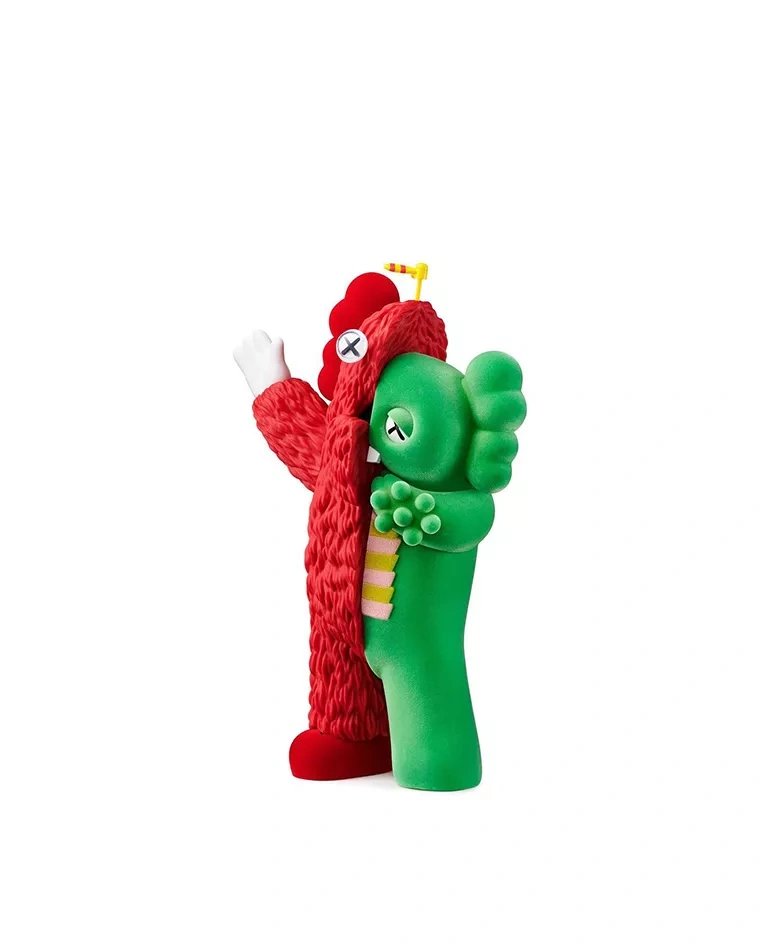 KAWS x HIRAKE PONKIKKI  KACHAMUKKU green red figure