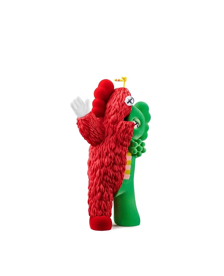 KAWS x HIRAKE PONKIKKI  KACHAMUKKU green red figure