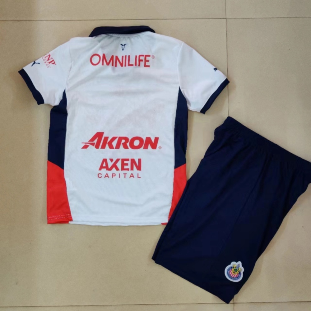 Kids Chivas Away Kit(Jersey+Shorts) 2024/25