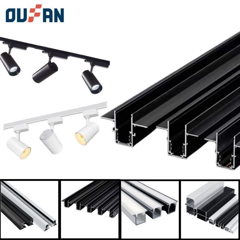 Tiger Powder Spray Aluminum Led Profile for LED Light Track