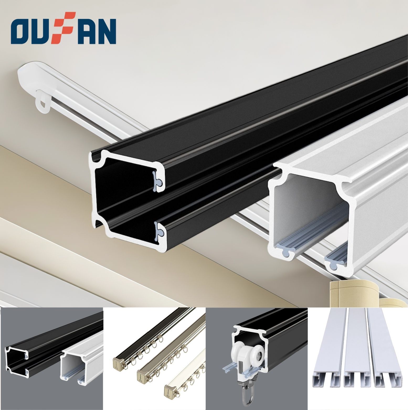 Aluminum Profile for Curtain Track
