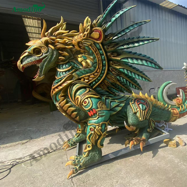 Dragón Volador Animado-10 con Rociado de Agua e Hiperrealista para Centros Comerciales