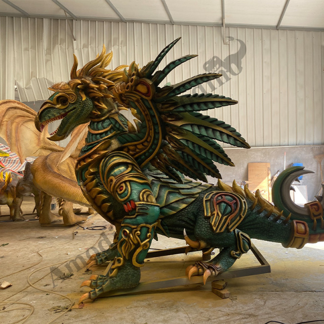 Dragón Volador Animado-10 con Rociado de Agua e Hiperrealista para Centros Comerciales