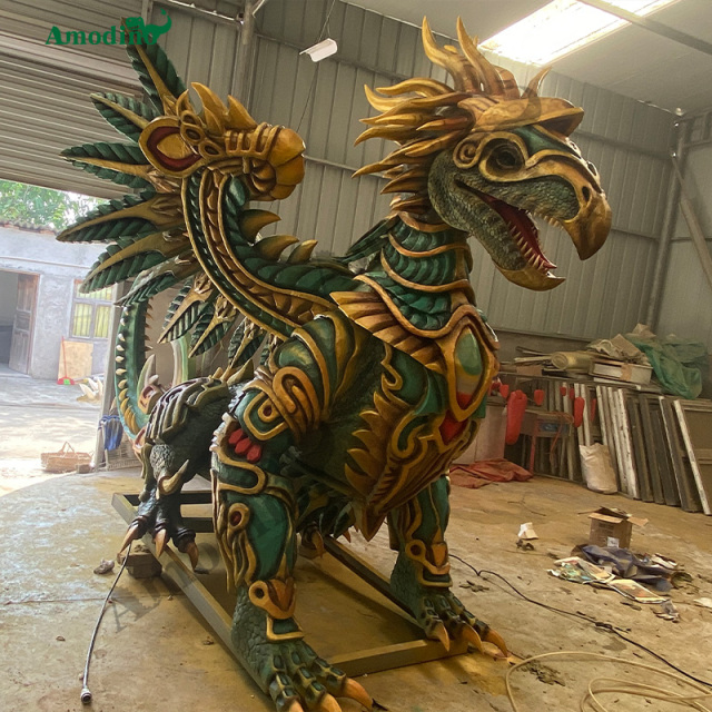 Dragón Volador Animado-10 con Rociado de Agua e Hiperrealista para Centros Comerciales