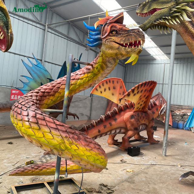 Animatronic Flying Dragon-11 Water spray & Hyper-realistic for Amusement Park