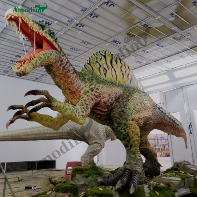 Spinosaurus Electrónico con Rociador y Personalizable para Centros Comerciales