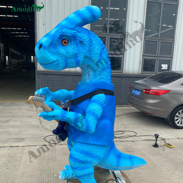 Electronic Parasaurolophus Musical Spray & Water spray para Parques de Dinosaurios