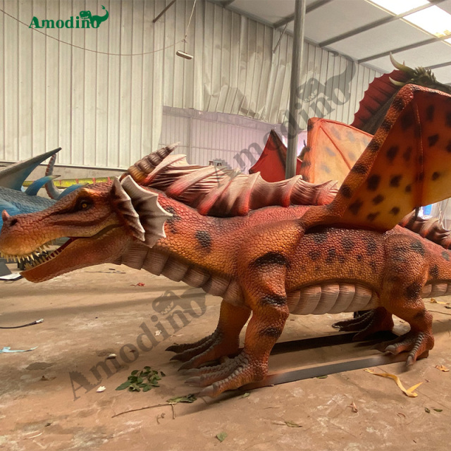 Dragón Volador Moteado Simulado con Rociado y Agua para Parques de Atracciones