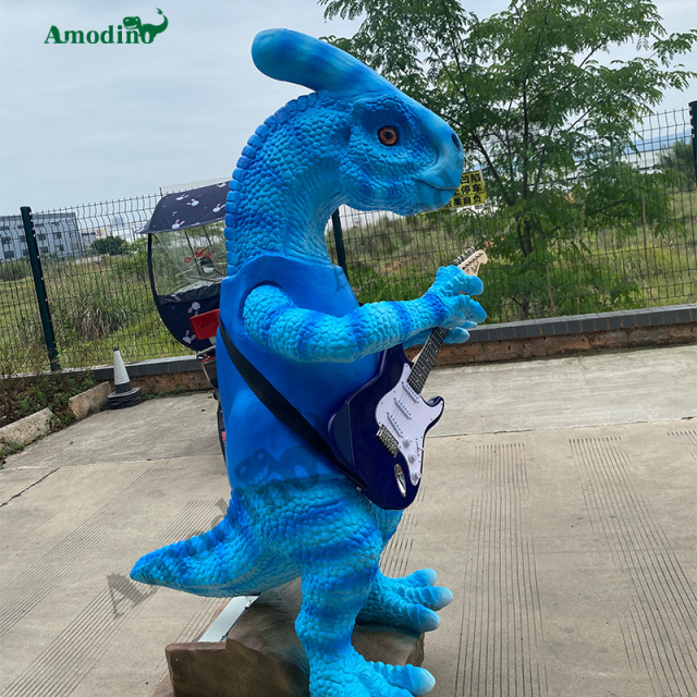 Electronic Parasaurolophus Musical Spray & Water spray para Parques de Dinosaurios