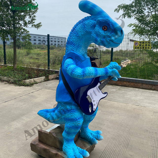Electronic Parasaurolophus Musical Spray & Water spray para Parques de Dinosaurios
