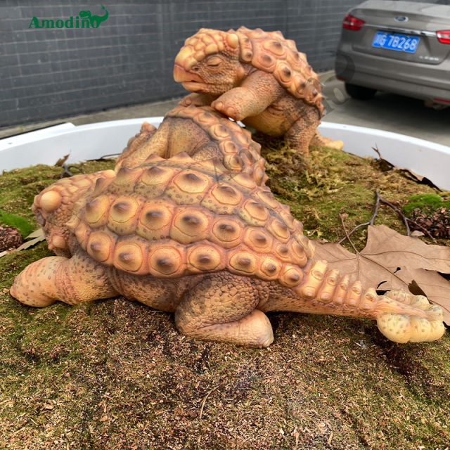 Electronic Ankylosaur With Screen Incubator Water spray & Customizable for Dinosaur Park