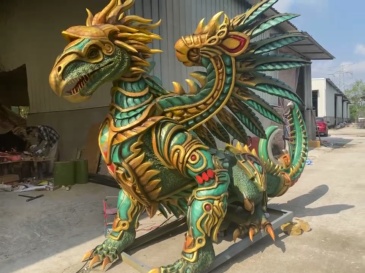 Dragón Volador Animado-10 con Rociado de Agua e Hiperrealista para Centros Comerciales
