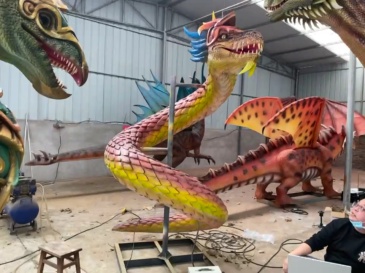 Animatronic Flying Dragon-11 Water spray & Hyper-realistic for Amusement Park