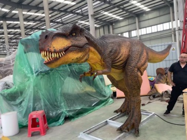 Animatrónico Tiranosaurio con Rociado e Hiperrealista para Centros Comerciales