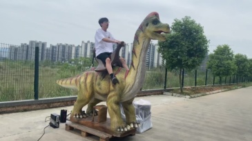 Brachiosaurio Electrónico para Montar con Rociado e Hiperrealista para Centros Comerciales
