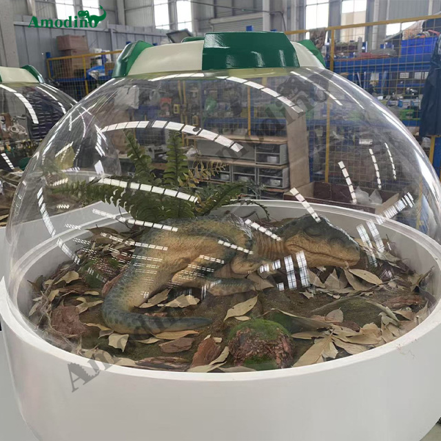 Animatronic Velociraptor incubator Customizable & Hyper-realistic for Dinosaur Park