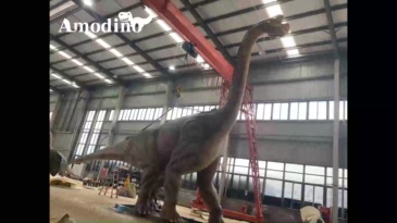 Brachiosaurus electrónico personalizable e hiperrealista para parque de atracciones