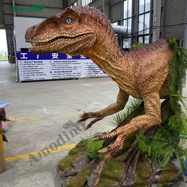 Simulación de Velociraptor Hea personalizable e hiperrealista para Dinosaur Park