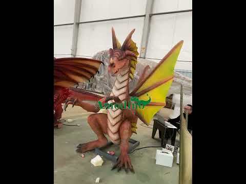 2m high animatronic dragon for show